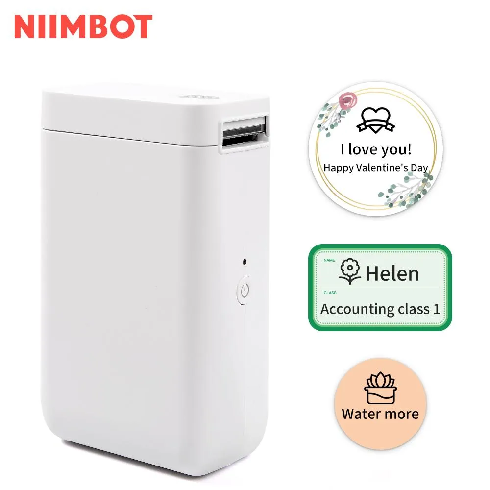 Skrivare Niimbot D101 Mini Portable Thermal Label Printer For Mobile Machine Pocket Label Pris Inkless Bluetooth Sticker Maker