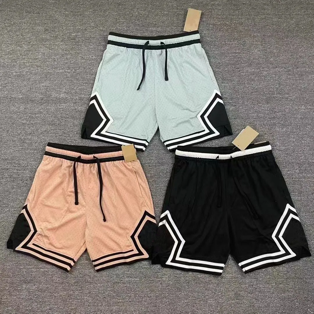 디자이너 Jumpman Mens Shorts 럭셔리 남성 짧은 스포츠 여름 여성 트렌드 순수한 통기성 흑백 짧은 수영복 유럽 미국 의류 대형 S-4XL