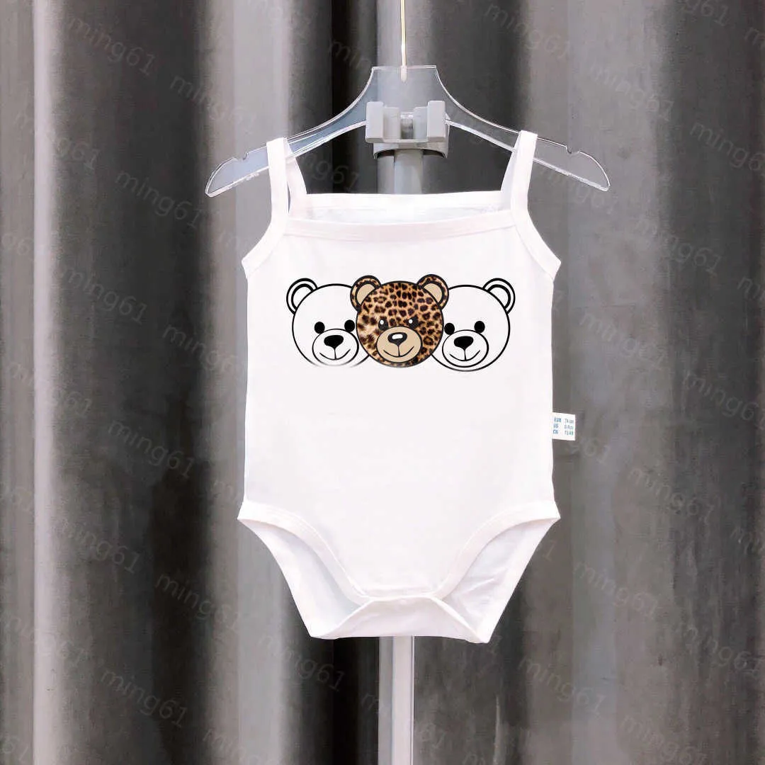 23ss nya babykläder nyfödd onesie designer babykläder Baby slingväska rumpdräkt krypdräkt djurtryck klätterdräkt i ett stycke ha kläder nyföddskläder