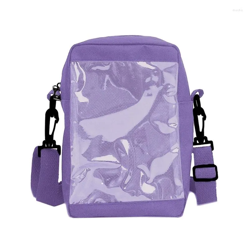 Kvällspåsar kvinna ita crossbody väska flickor söta små axlar kvinnor transparent messenger tonåringar mode satchels ins