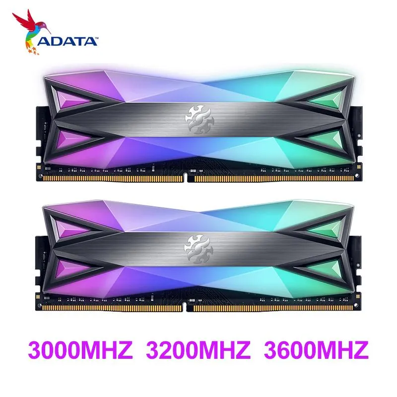 RAMs ADATA ddr4 ram 8gb D60G RGB 16GB (2x8GB) 3200MHz 3000mhz 3600mhz 4133mhz Desktop Memory CL16 2x Dualchannel original and new