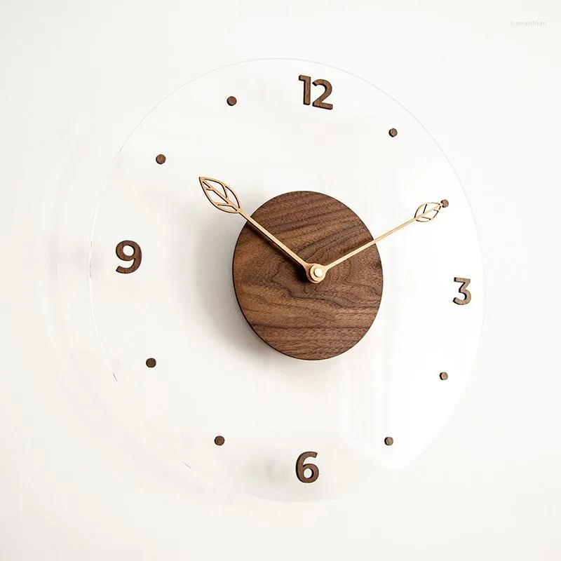 Wanduhren Home Decor Uhr Kreative Holz Acryl Wohnzimmer Dekoration Digital Modern M