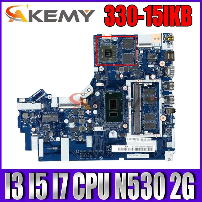 Carte mère pour Lenovo IdeaPad 33015IKB pour ordinateur portable carte principale NMB453 Carte mère avec i38130U I58250U I78550U 4GB RAM N530 2G GPU