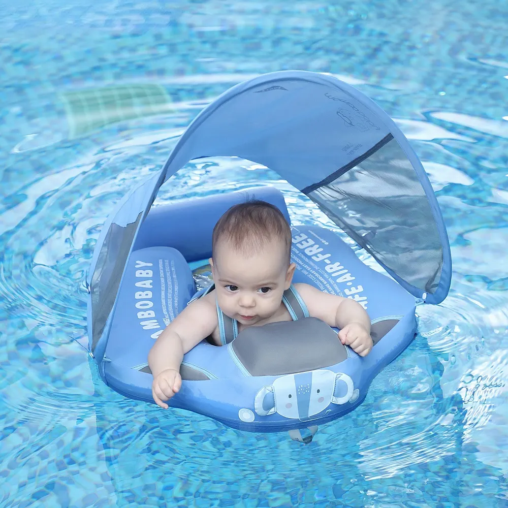 Sand Play Water Fun Baby Float Lying Swimming Rings Spädbarn Midjan Swim Ring Toddler Swim Trainer Icke-inflatable Buoy Pool Accessories Toys Flotador 230526