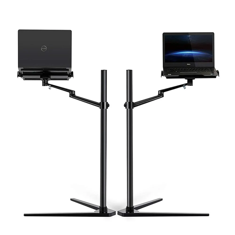 Stand Multifunction 3 in1 Laptop Floor Stand Height/Angle Adjustable Holder for 1217 inch Laptop and 414 inch Tablet PC/Smartphone