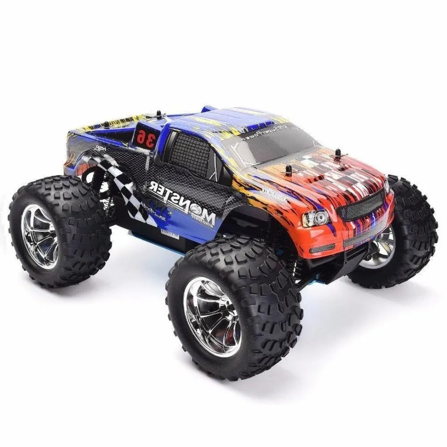 110 Scale Two Speed Off Road Monster Truck Nitro Gas Power 4wd Control remoto Coche de alta velocidad Hobby Racing RC Vehicle2818486