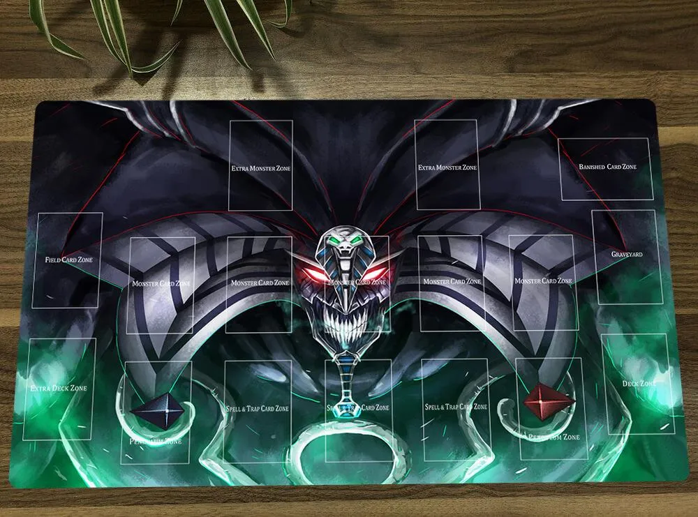 パッドYugioh Exodia、The Destroyer TCG MAT TRADING CARD GAME MAT CCG PLAYMATアンチスリップラバーマウスパッドデスクテーブルプレイマット60x35cm