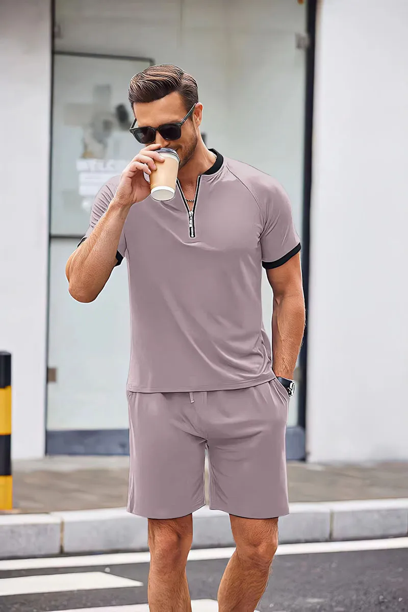 Mens polo jogger set sale