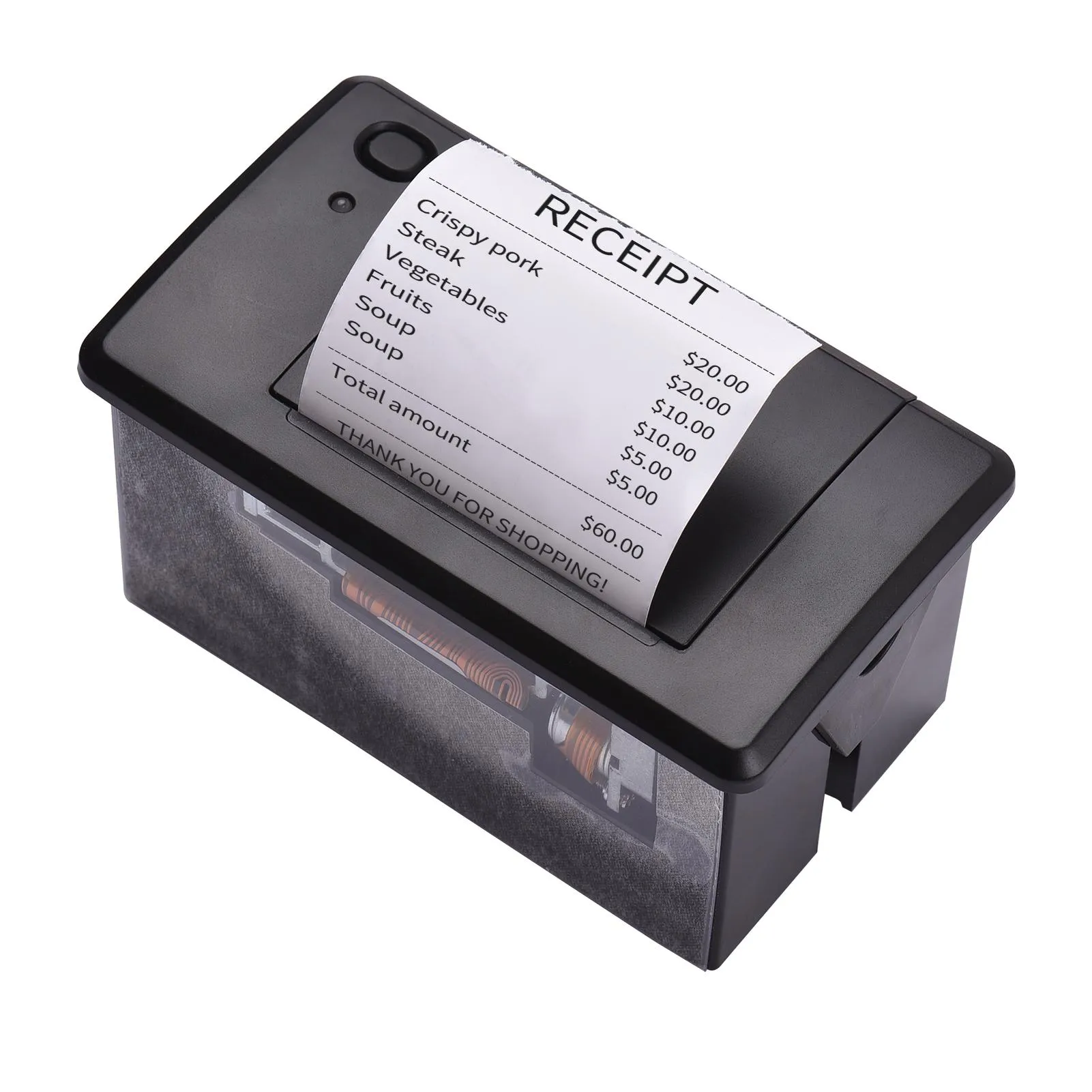 Printers Aibecy Embedded Thermal Receipt Printer 58MM Printing Module Support ESC/POS Commands for Cash Register SelfService Terminal