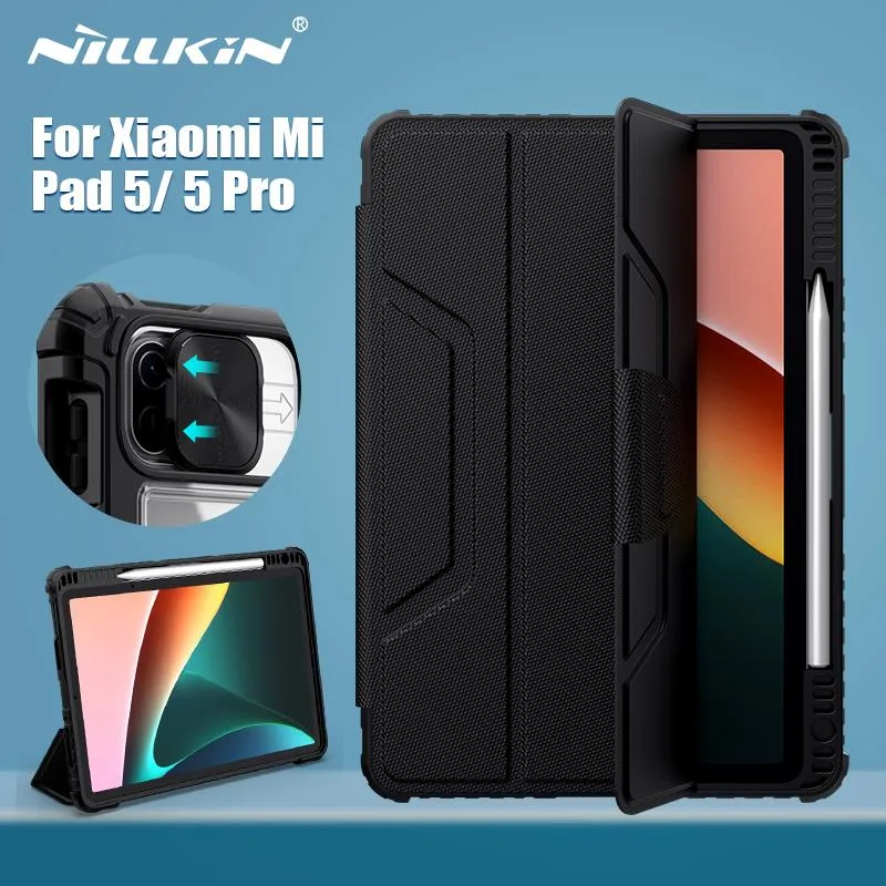 Case Nillkin voor Xiaomi Mi Pad 5 Case Magnetic Case voor Xiaomi Pad 5 Camerabeschermingscover met potloodhouder voor Xiaomi Pad 5 Pro