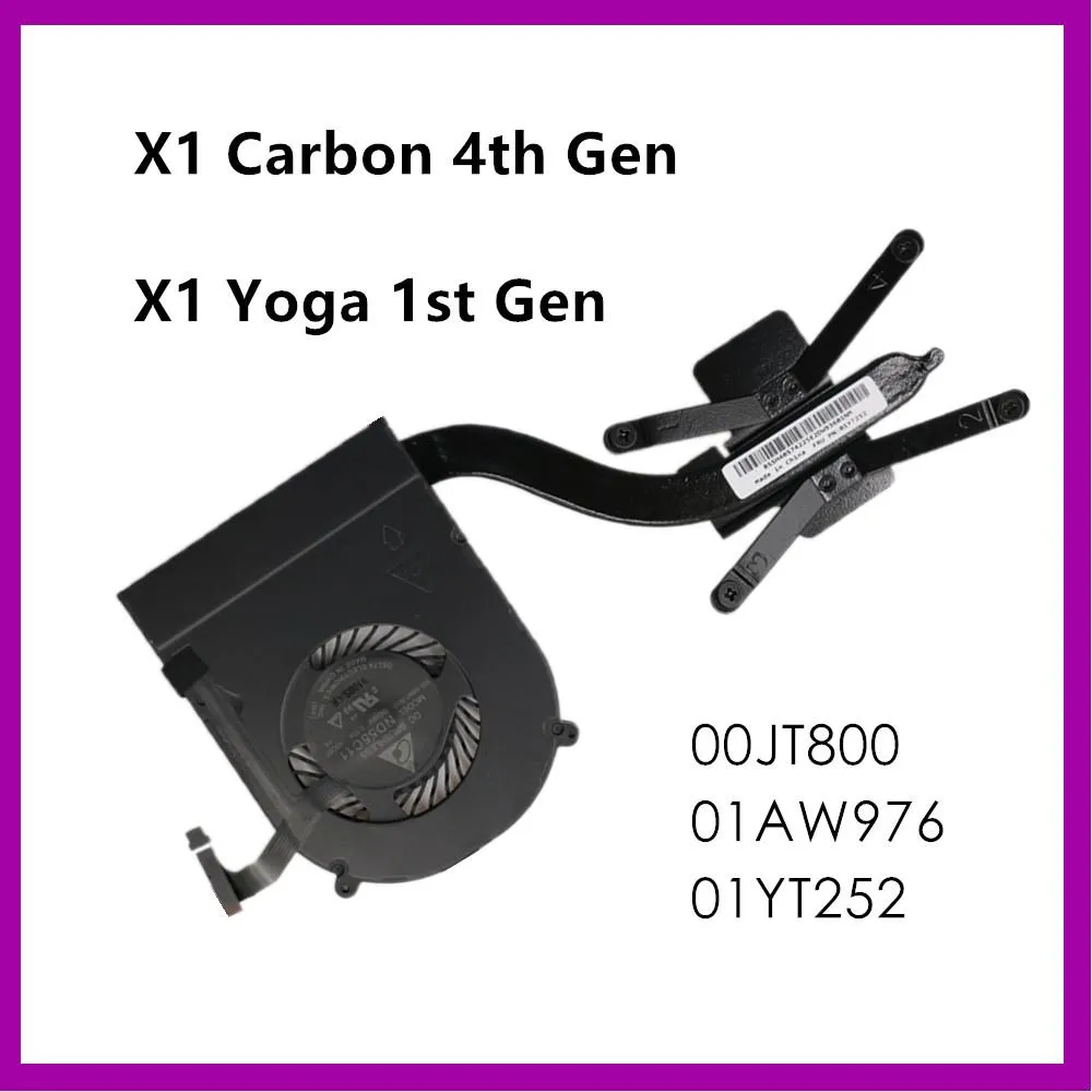 Pads CPU Cooler Fean для Lenovo ThinkPad X1 Carbon 4th Gen X1 йога 1 -й поколение ноутбука Fru 00JT800 01AW976 01YT252