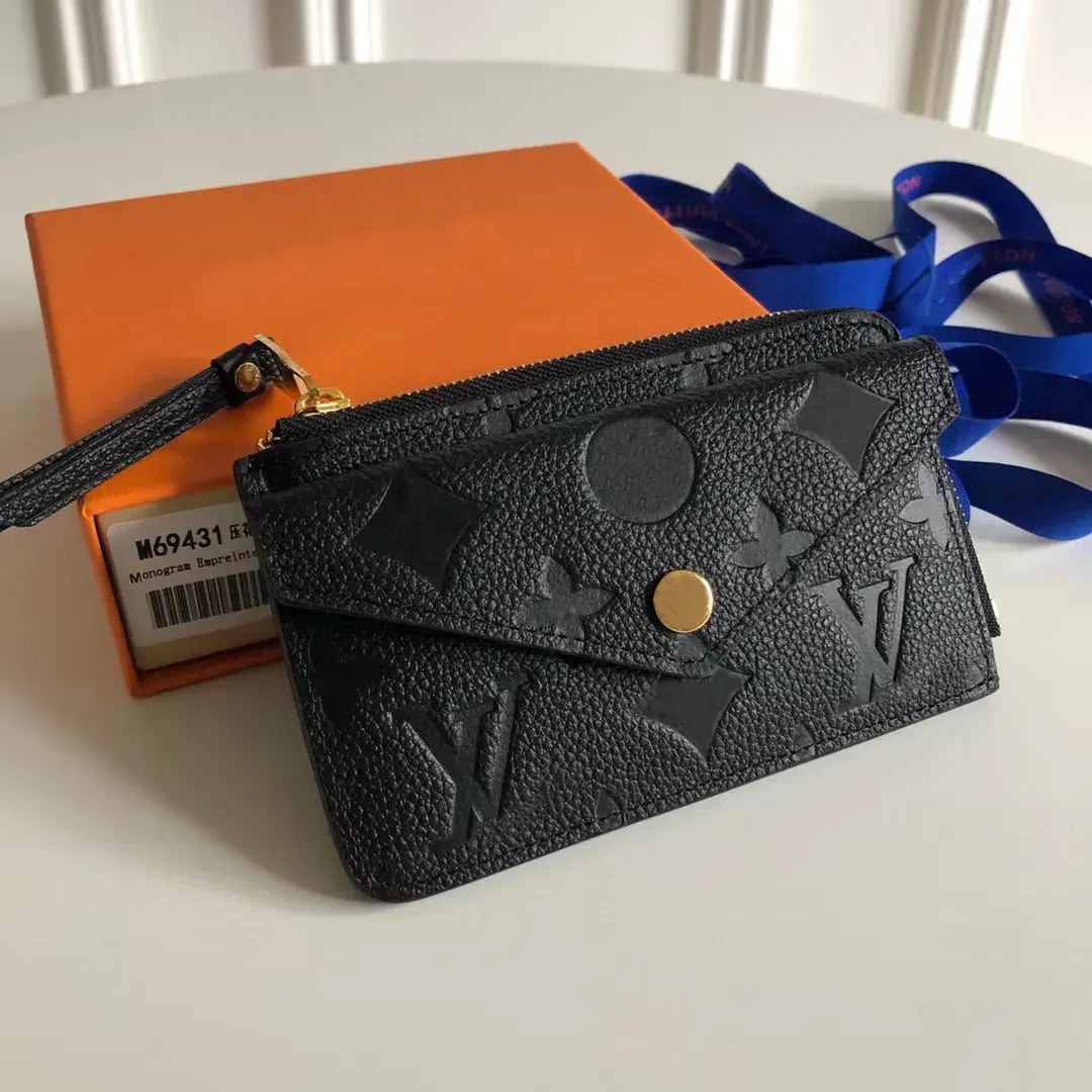 M69431 KORTHÅLLARE RECTO VERSO Designermode Dam Mini Zippy Organizer Plånbok Myntväska Väska Bälte Charm Nyckelpåse Pochette Tillbehör