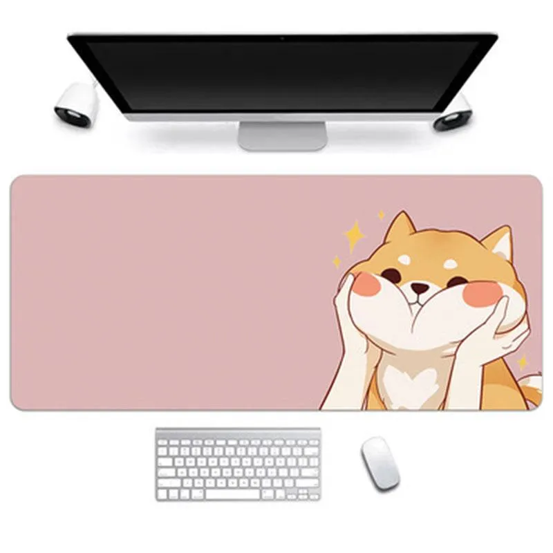 Pads 80 cm * 30 cm épaissir grand tapis de souris dessin animé mignon rose grand tapis de souris XXL tapis de clavier ordinateur portable Gamer bureau coussin antidérapant