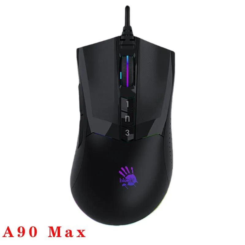 Ratos A70/A90 Bloody Professinal Wired Gaming Mouse 8000 FPS para PC Laptop Macro Definição Programação Jogo Ratos