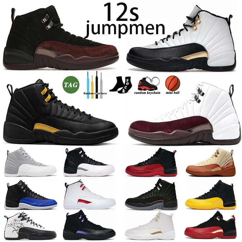 2013 jumpmen 12 12s zapatillas de baloncesto para hombre zapatillas deportivas A MA MANIERE 12 Black Taxi Black Taxi Playoffs Twist Floral University Gold Dark Grey zapatillas de deporte para hombre