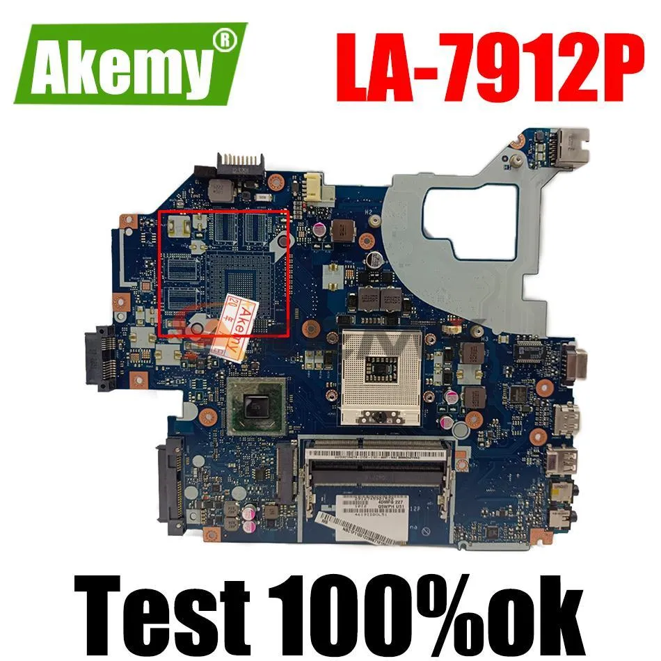 Moderkort Q5WVH LA7912P för ACER E1531 V3571 E1571G V3571G V3531G NBC1F1100 SJTNV LAPTOP MOMERBOARD HM70 MAINBOARD DDR3 FULL TEST