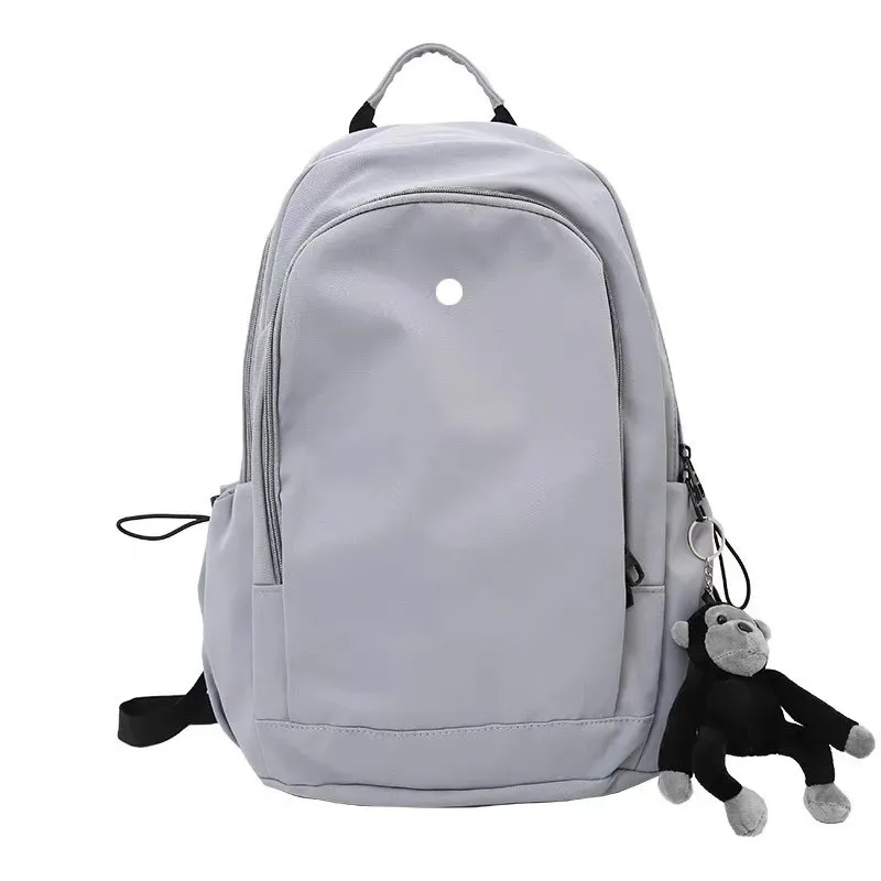 LU Women Yoga Outdoor Bags Backpack Casual Gym Teenager Student Schoolbag Knapsack 
