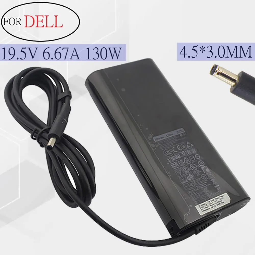 PADS 19.5V 6.67A 130W 4.5*3.0 AC Laptop Adapter Charger för Dell XPS 15 9530 9550 9560 Precision 15 5520 5530 M5510 M5520 M3800