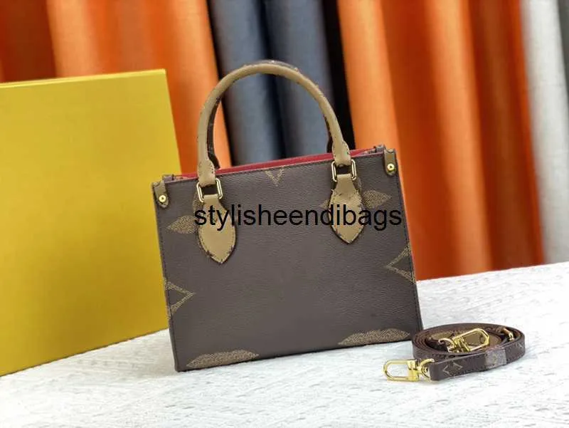 stylisheendibags Designer Bags Women Handbags Monograms ONTHEGO PM PU Leather Handbag Purse Tote Bag Shoulder Cross body Female backpack ON THEGO