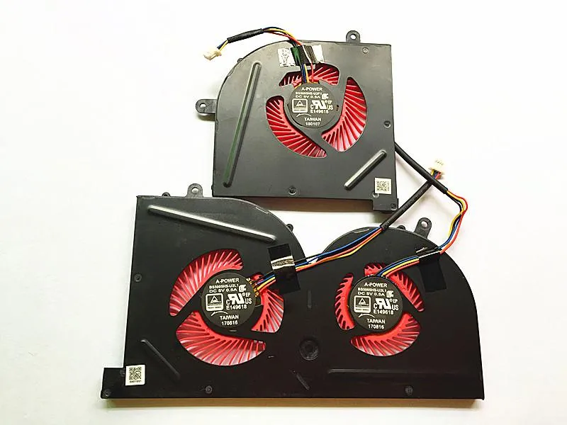 Pads SSEA New CPU GPU Cooling Fan For MSI GS63VR GS63 GS73 GS73VR MS17B1 Stealth Pro CPU BS5005HSU2F1 GPU BS5005HSU2L1 COOLER