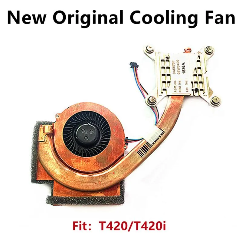 Pads New Original for Laptop Lenovo Thinkpad T420 T420i Cooling Fan Cpu Heatsink Radiator 04w0409 Integrated Graphics