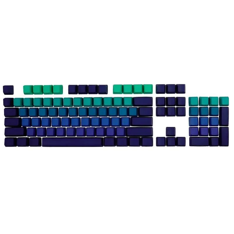 Combos OEM keycaps for MX switch mechanical keyboard PBT material twocolor injection molding side printing purple blue orange