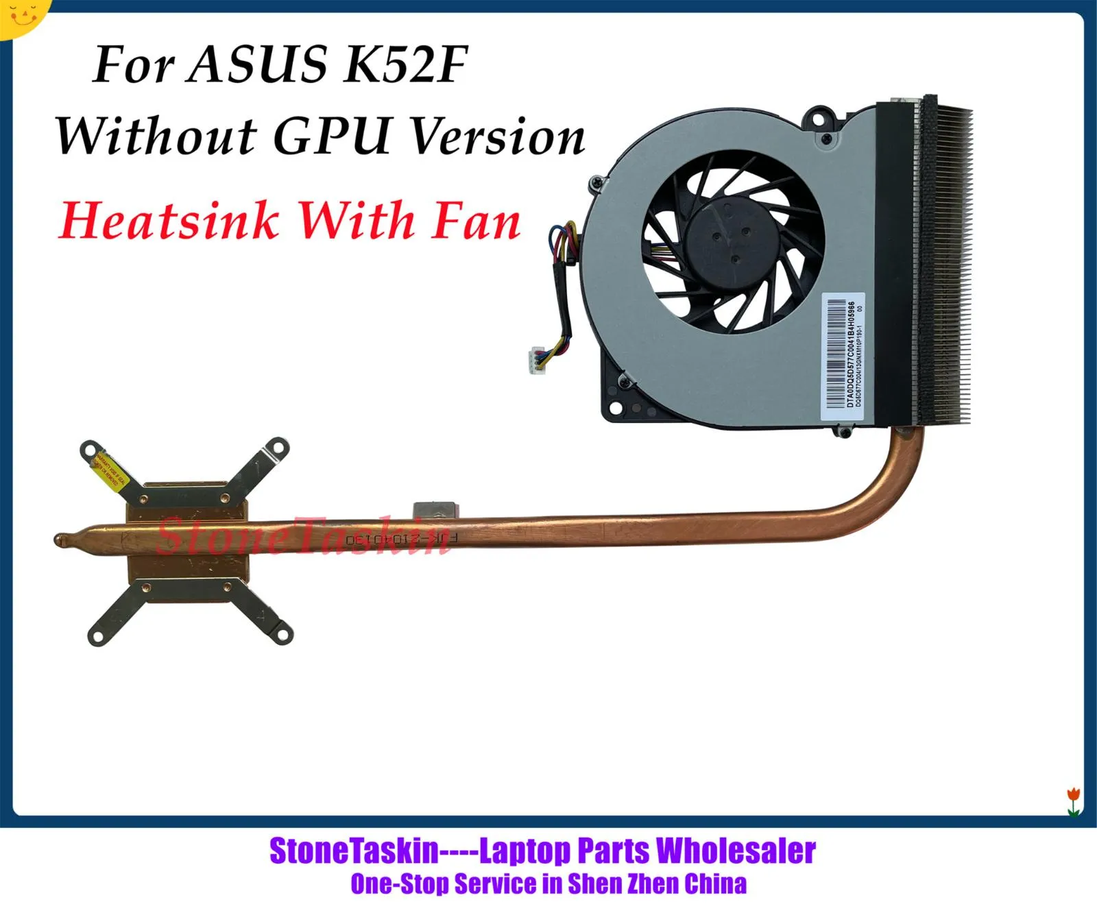 Pads Stonetaskin Original para ASUS K52F K52JR K52 Série Laptop CPU Refrigere dissipador de calor sem/com a versão GPU Testado por ventilador radiador