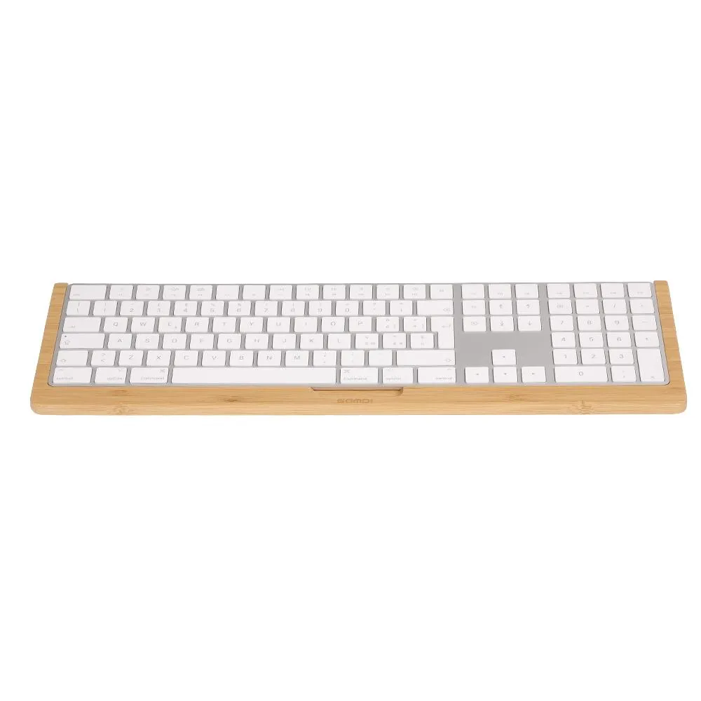 Stand SAMDI SD006Wa3 Keyboard Stand Bamboo Keyboard Tray Dock Holder for Apple for IMac Keyboard Standed Holder