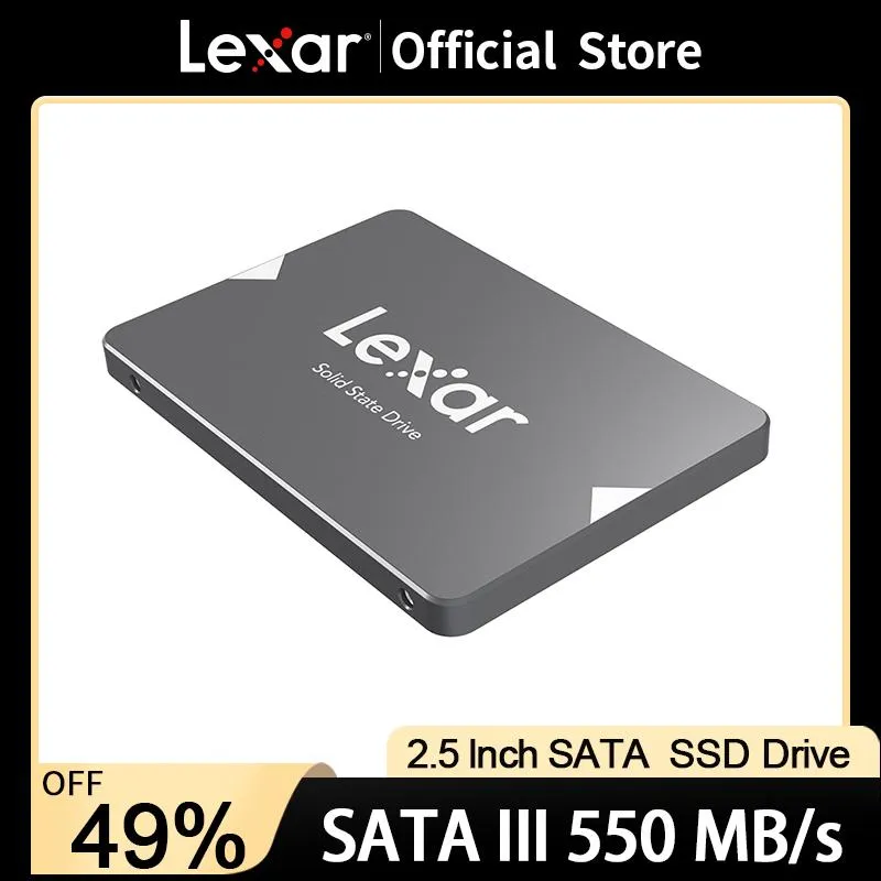 Lexar SSD SATA 3ドライブHDD 2.5ハードディスクSSD 128GB 256GB 512GB 1TB HD SATAディスク内部ハードドライブラップトップコンピューター用