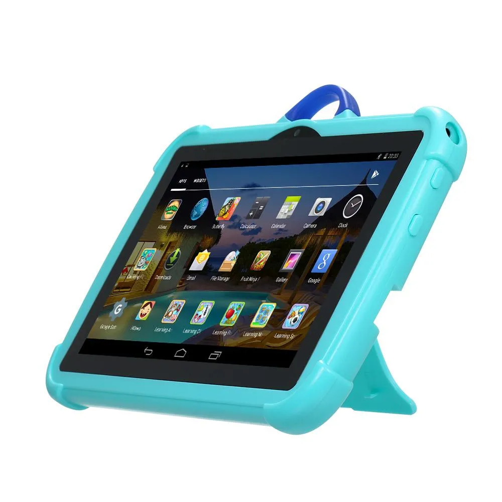 Tabletler Q88 7 inç Kids Tablet IPS Ekran IPS ekranı 1024*600 Çözünürlük 1GB+8GB Bellek Android 5.1 Destek WiFi/BT Bağlantısı