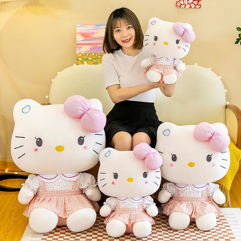 Populaire mignon chat de bande dessinée jouets en peluche chaton en peluche jeter oreiller cadeau en gros en stock