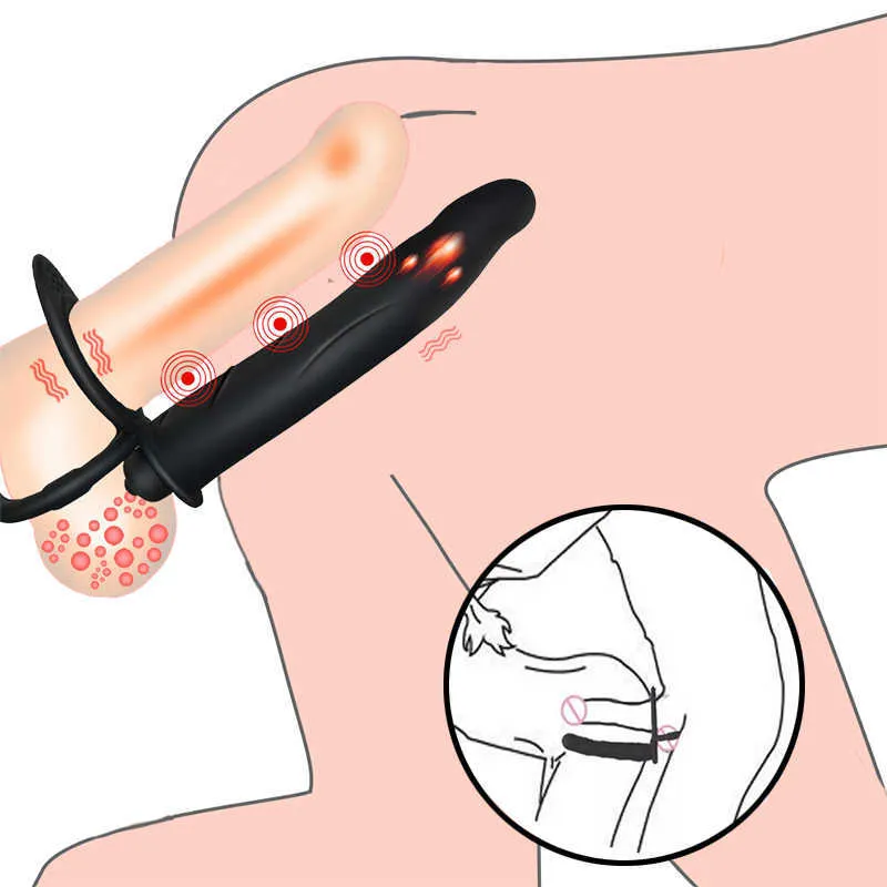 Double Penetration Anal Plug Dildo Butt Plug Vibrator For Men Women Strap On Penis Vagina Plugs Adult Sex Toys For Couples 18+