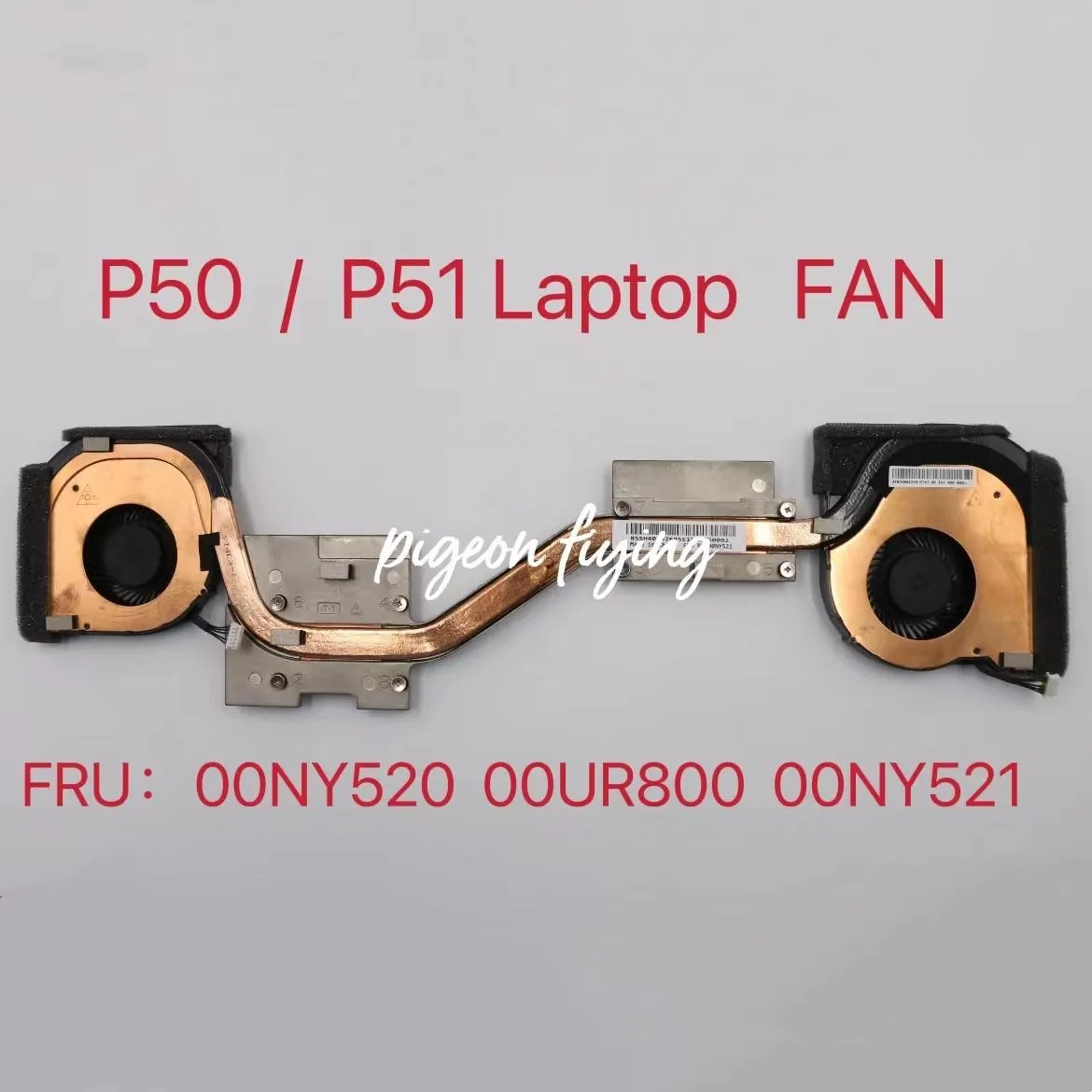 Pads für ThinkPad P50 P51 Laptop CPU -Kühlventilator Heizkühlung FRU 00NY521 00UR800 00NY520