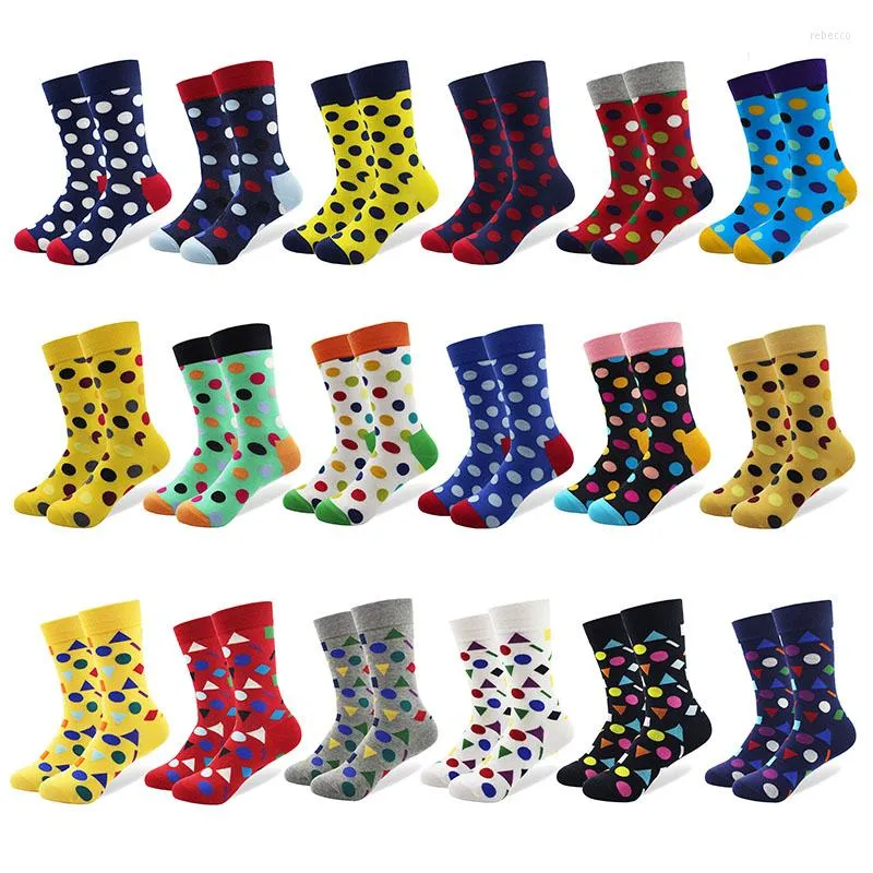 Men's Socks Autumn Winter Combed Cotton Men Women Big Dot Cute Funny Happy Kawaii Seal Zebra Koala Fashion Gifts