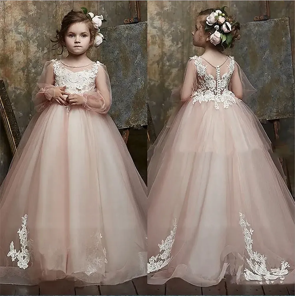 GLITZ Princess Girls Pageant Little Baby Camo Flower Girl -jurken voor bruiloft met grote boog op maat gemaakte kleur