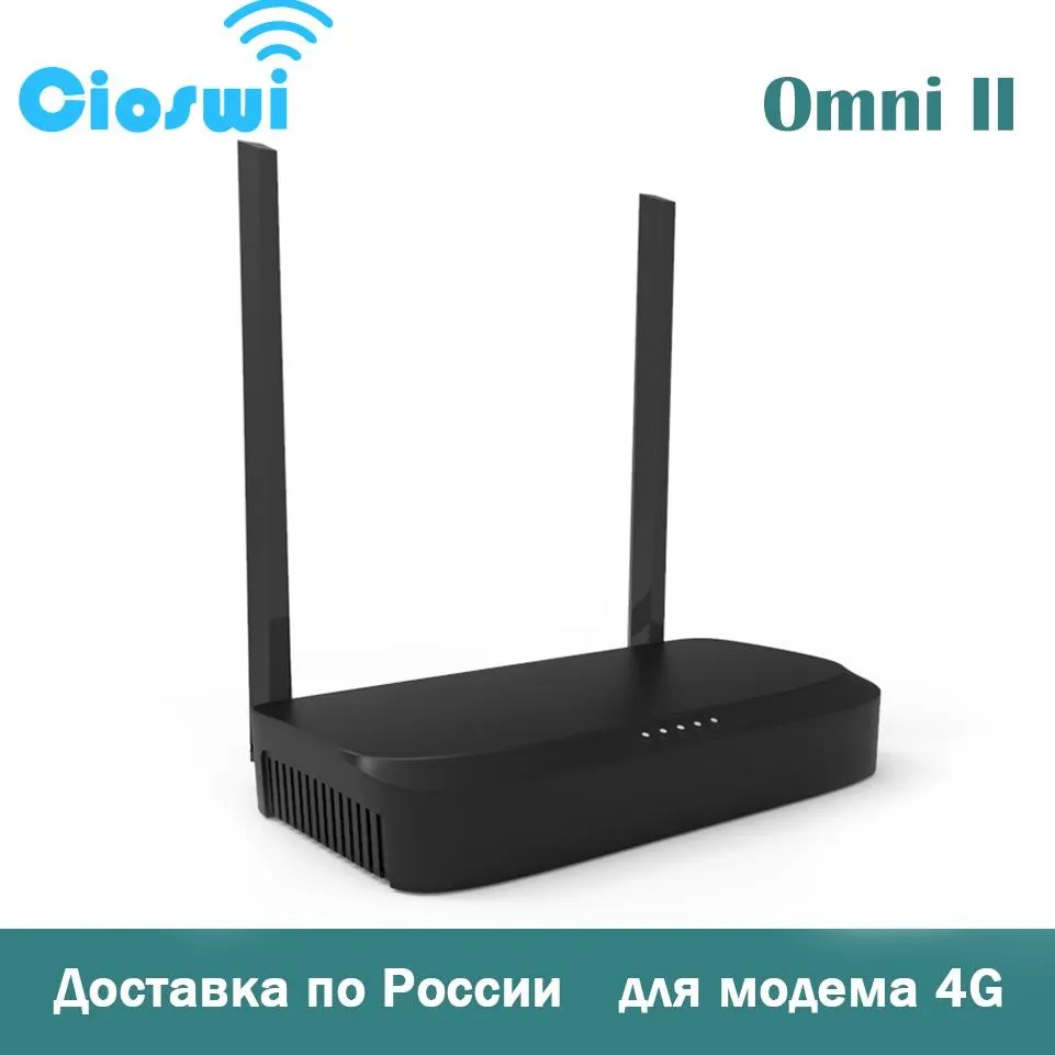 Routers Cioswi WiFi Router WE1627 300Mbps Wireless for USB 4G Dongle WAN LAN Openwrt Omni II 2.4GHz Antenna for Home Russia