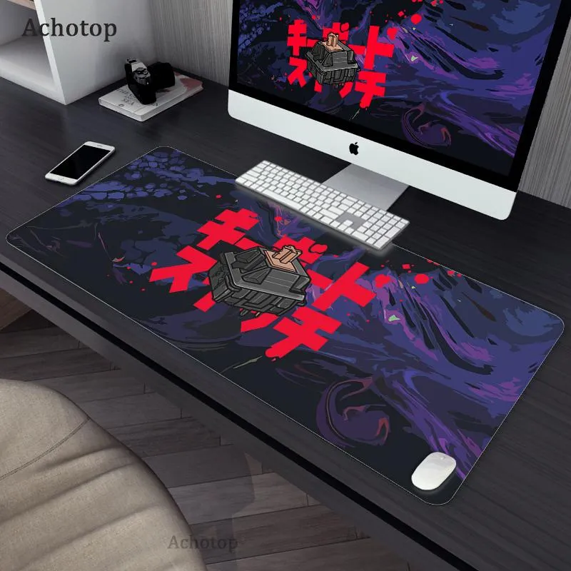 Pads Tapis de Souris de Jeu Kawaii Mécanique Paysage Tapis de Souris Anime Grand Tapis de Souris Ordinateur Mignon Tapis de Souris PC Gamer 900x400mm Tapis de Bureau