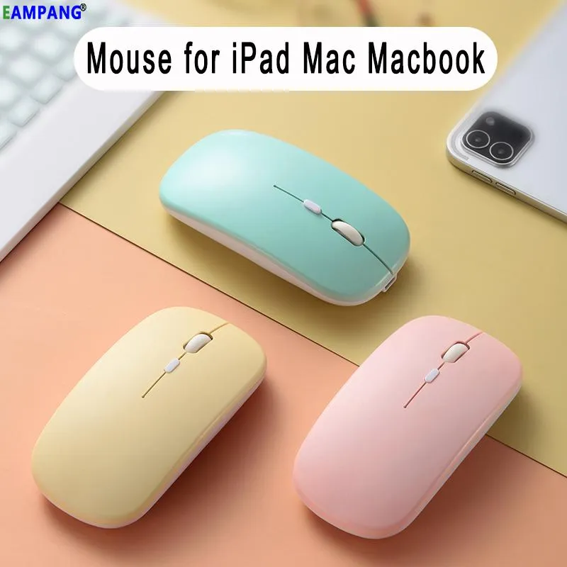 Mouse Supporto wireless Mouse Bluetooth per Ipad Mac IOS Tablet Android Laptop PC Smart Phone Computer Mouse silenziosi sottili ricaricabili