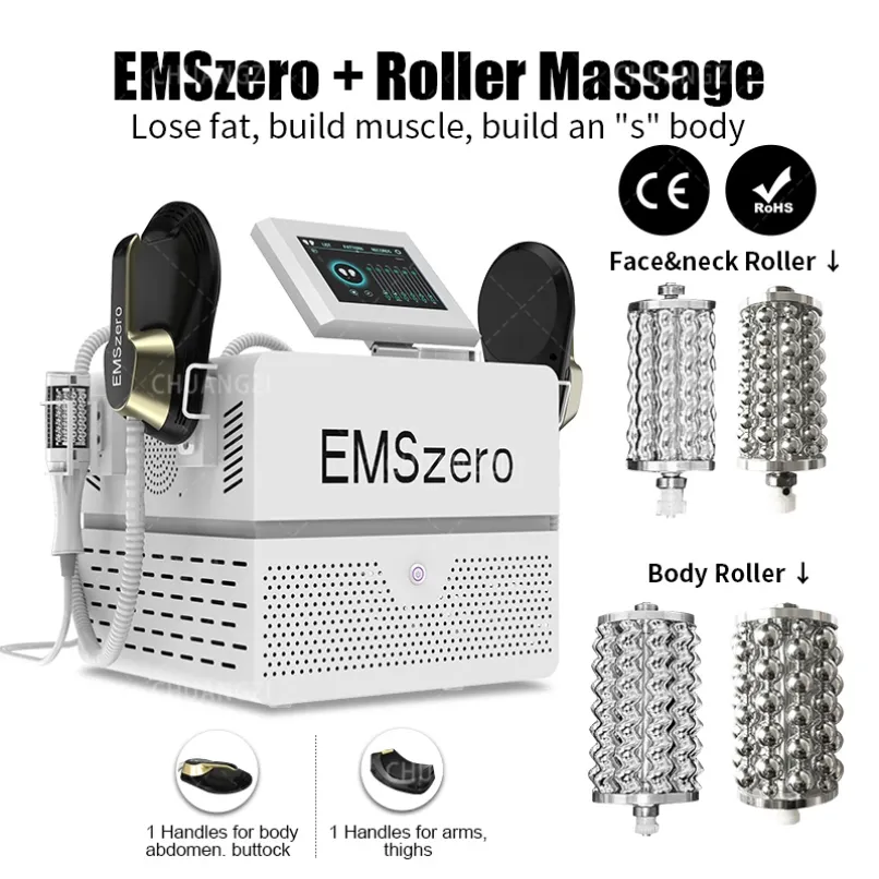 HOT 14 Tesla Hi-emt Emszero Machine New DLS-EMSlim RF Nova con maniglie a radiofrequenza di stimolazione Opzione Roller Massager Salon