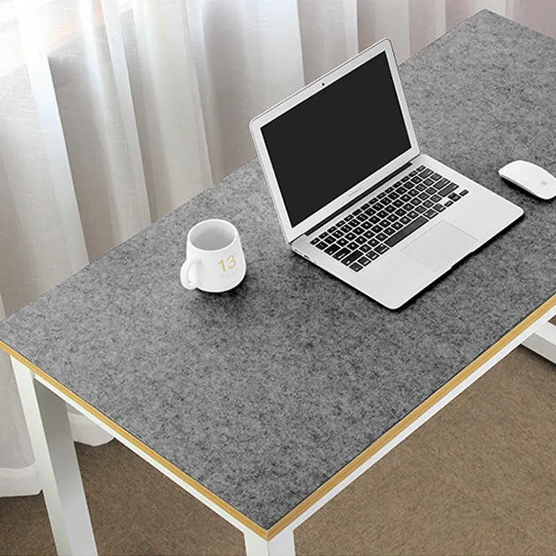 Grands tapis de bureau pour ordinateur de bureau, 80x40/120x60cm, pour clavier et souris, en feutre de laine, pour ordinateur portable, coussin de bureau pour Gamer, XXL