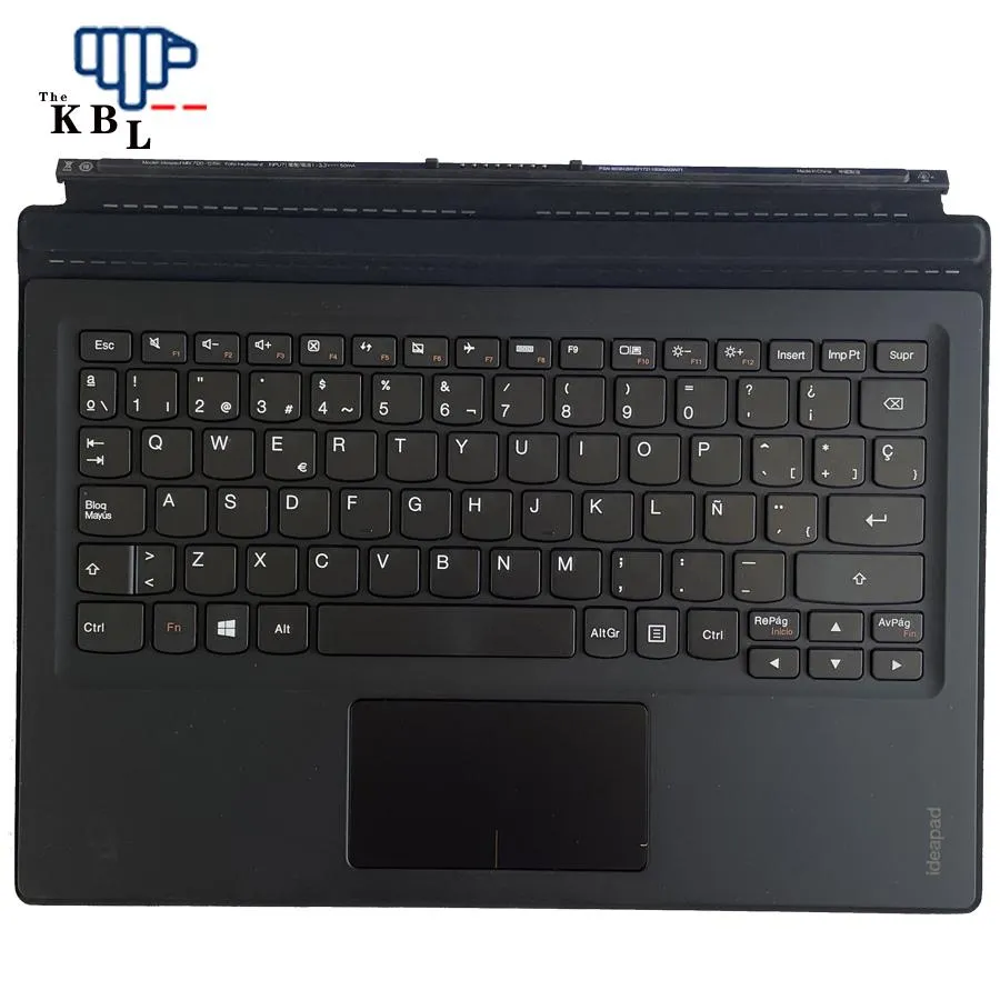 Toetsenborden originele nieuwe Spabish Latin -taal voor Lenovo IdeaPad Miix 70012isk Black Folio Keyboard PN 5N20K07172 3PE200