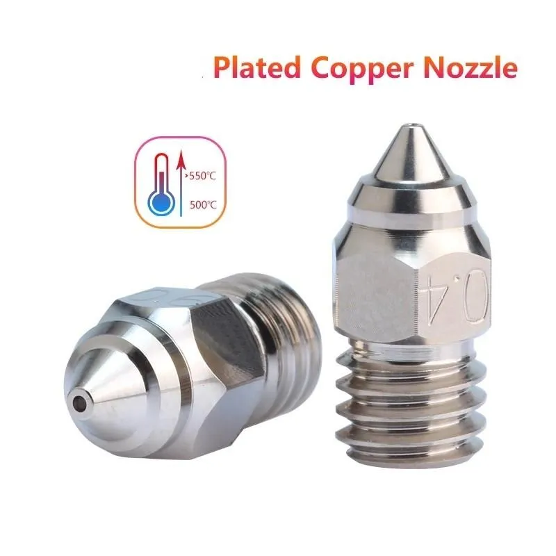 Scanning 2PCS CREALITY 3D Printer Sprite Plated Copper Nozzle High Performance for Sprite Ender3 S1/Ender3 S1 Pro Extruder
