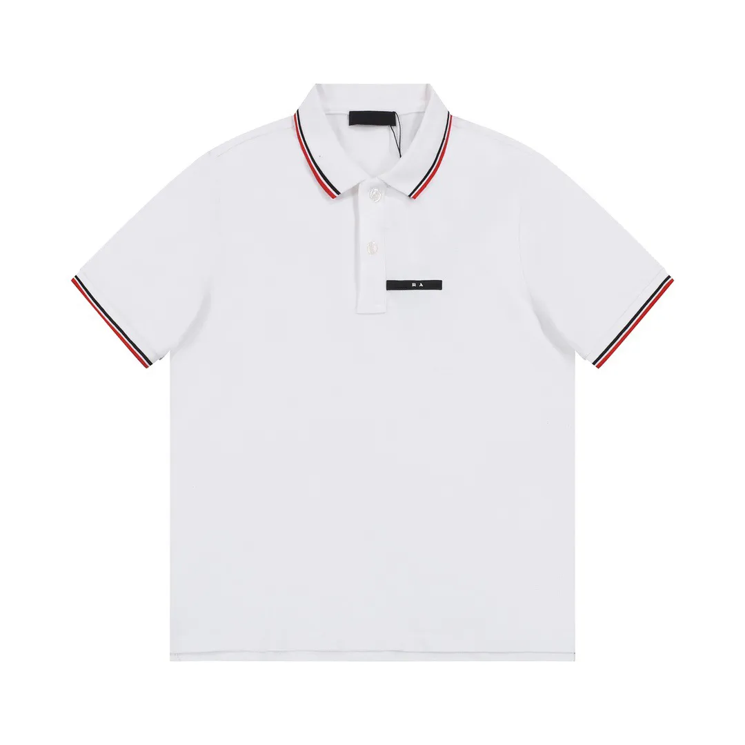 Plus-Tees-Poloshirts für Herren. Rundhalsausschnitt, bestickte und bedruckte Sommerkleidung im Polar-Stil mit Street-Poloshirts aus reiner Baumwolle, Tn 23s W2