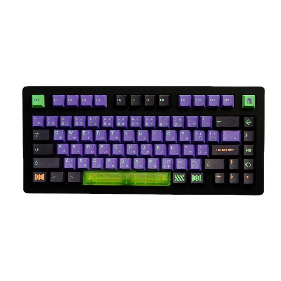 Accessoires 134 touches eva keycaps jeu anime pbt sublimation profil de cerise kavier mécanique applicable applicable