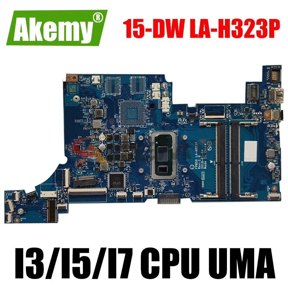 Płyta główna dla HP 15DW 15DW0037WM 15SDU LAPTOPBOTA Tablica główna płyta główna 6405U i3 I5 i7 CPU UMA CPU LAH323P płyta główna DDR4