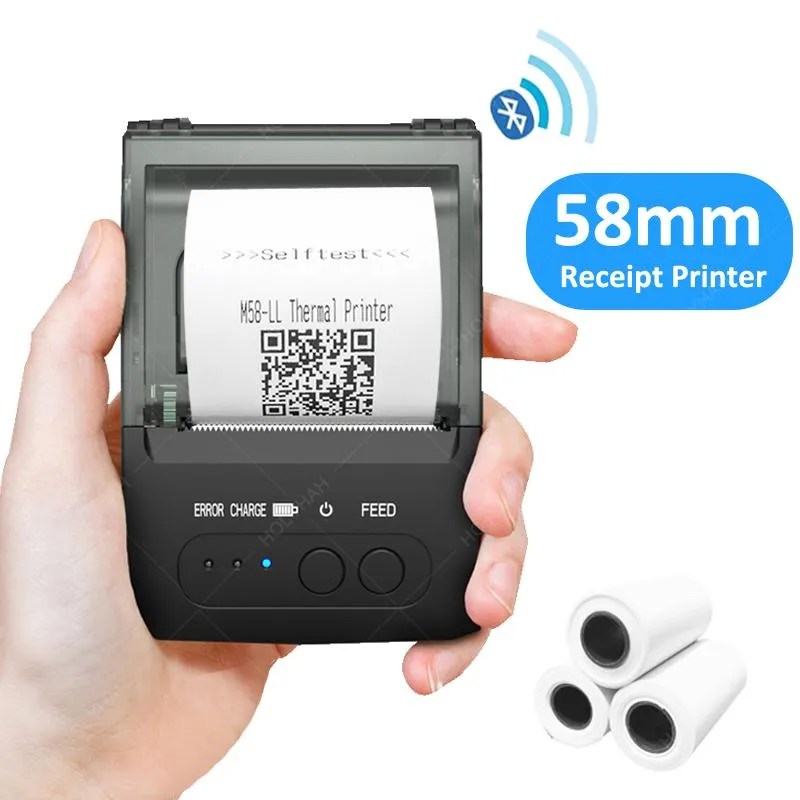 Imprimantes mini imprimantes thermiques imprimante de réception portable thermique bt 58 mm téléphone mobile Android POS POCK Bill Makers Impresora