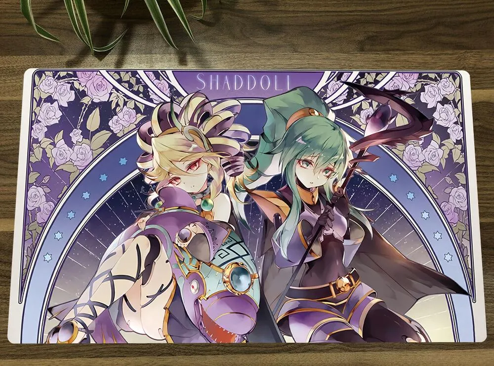 Rests Yugioh Shaddoll Deck TCG MAT Trading Card Game Mat CCG Playmat Antislip Gummi Mouse Pad Desk Mat 60x35cm gratis väska