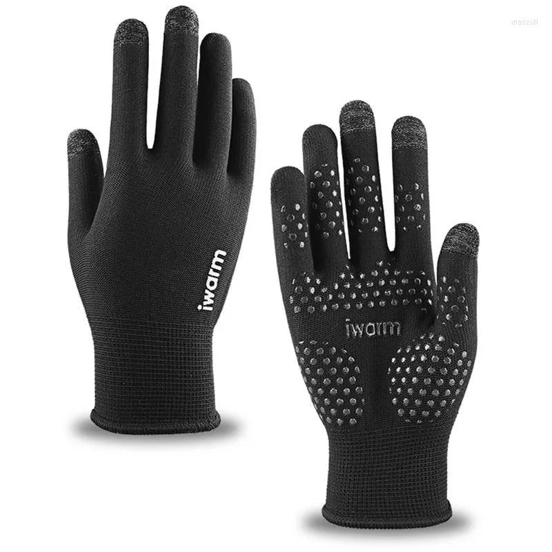 Cycling Gloves Waterproof Winter Warm Men Women Glove Anti-slip Thermal Fleece Touch Screen Full-Finger Skiing