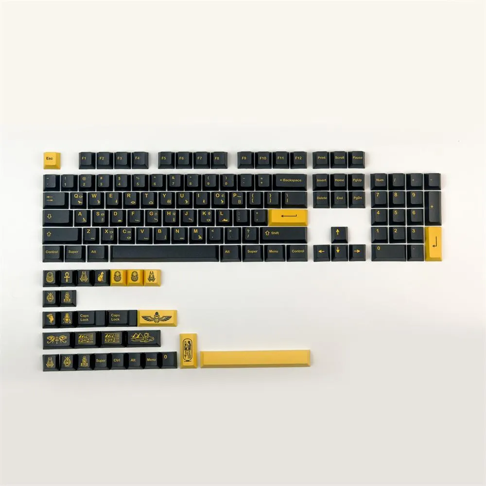Combos GMK Farao KeyCap Cherry Profile PBT 128 Keys färgämnen 1,75U 2U Skift för mekaniskt tangentbord