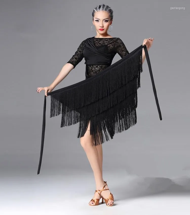 Jupe De Danse Feminine Elegante Pour Salle De Bal De La Salle De Bal Tango Salsa Rumba Tenue Dentrainement Parfaite Avec Echarpe A Hanches Du 23 98 DHgate